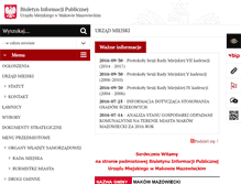 Tablet Screenshot of bip.makowmazowiecki.pl